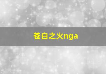 苍白之火nga