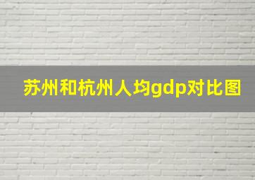 苏州和杭州人均gdp对比图