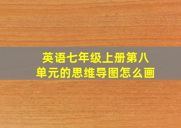 英语七年级上册第八单元的思维导图怎么画