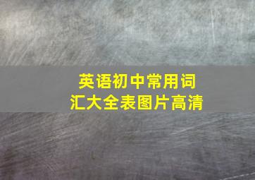 英语初中常用词汇大全表图片高清