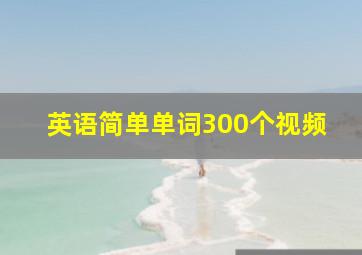 英语简单单词300个视频