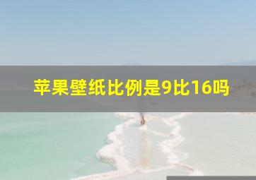 苹果壁纸比例是9比16吗