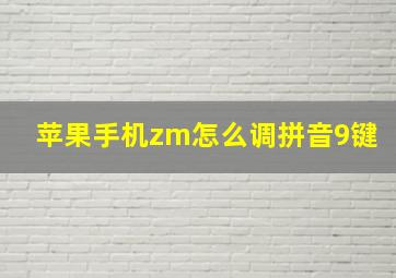 苹果手机zm怎么调拼音9键