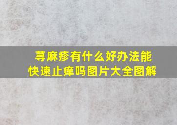 荨麻疹有什么好办法能快速止痒吗图片大全图解