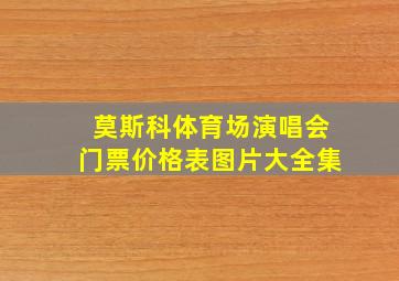 莫斯科体育场演唱会门票价格表图片大全集