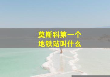 莫斯科第一个地铁站叫什么