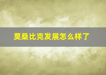 莫桑比克发展怎么样了