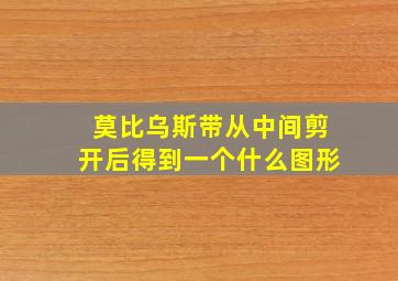 莫比乌斯带从中间剪开后得到一个什么图形