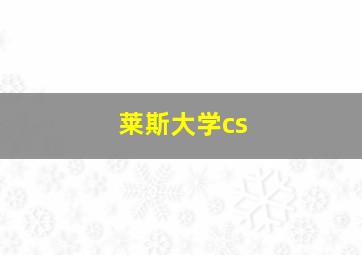 莱斯大学cs