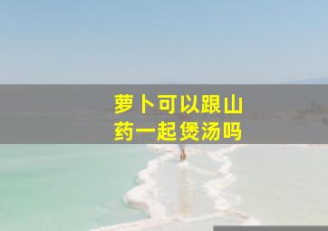 萝卜可以跟山药一起煲汤吗