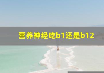 营养神经吃b1还是b12