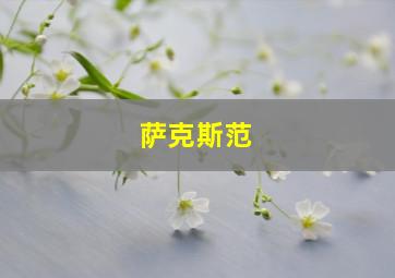 萨克斯范