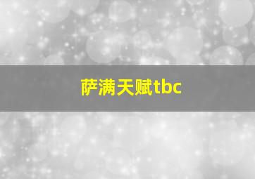 萨满天赋tbc