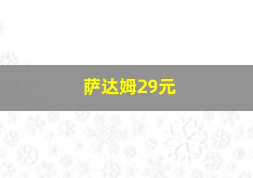 萨达姆29元