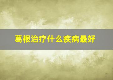 葛根治疗什么疾病最好