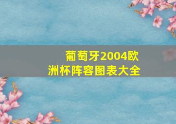 葡萄牙2004欧洲杯阵容图表大全