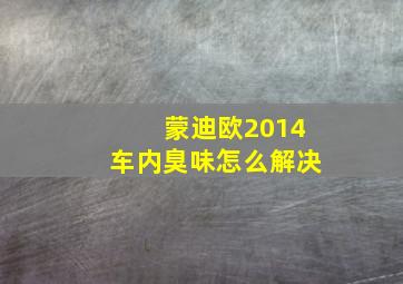 蒙迪欧2014车内臭味怎么解决