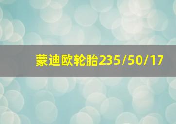 蒙迪欧轮胎235/50/17