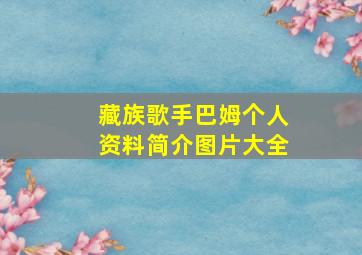 藏族歌手巴姆个人资料简介图片大全