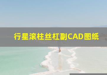 行星滚柱丝杠副CAD图纸