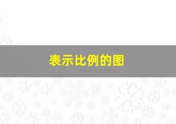 表示比例的图