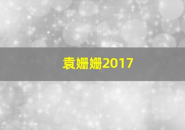 袁姗姗2017