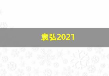 袁弘2021