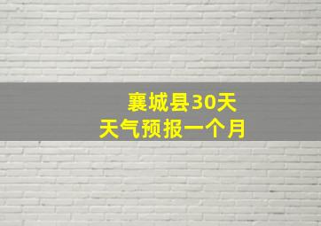 襄城县30天天气预报一个月