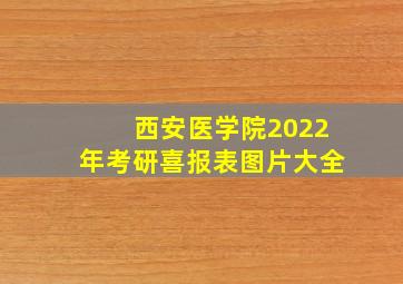 西安医学院2022年考研喜报表图片大全