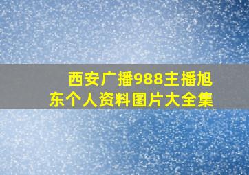 西安广播988主播旭东个人资料图片大全集