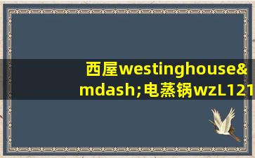 西屋westinghouse—电蒸锅wzL121