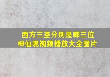 西方三圣分别是哪三位神仙呢视频播放大全图片