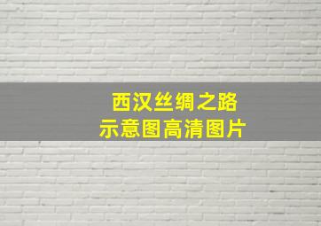 西汉丝绸之路示意图高清图片