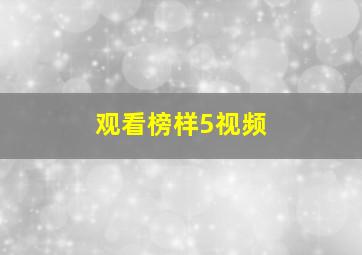 观看榜样5视频