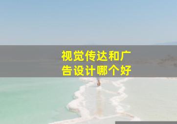 视觉传达和广告设计哪个好