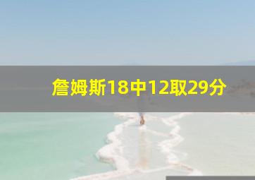 詹姆斯18中12取29分