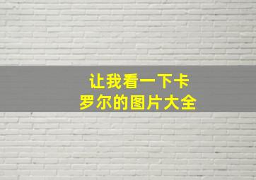 让我看一下卡罗尔的图片大全