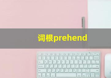 词根prehend