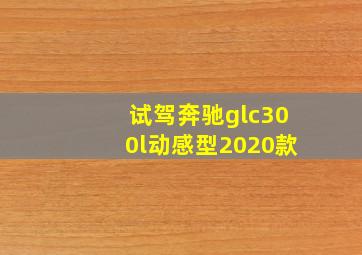 试驾奔驰glc300l动感型2020款