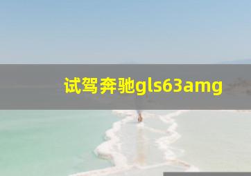 试驾奔驰gls63amg