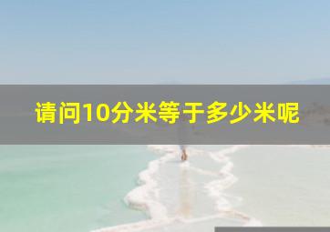 请问10分米等于多少米呢