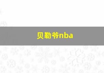 贝勒爷nba