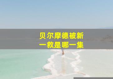 贝尔摩德被新一救是哪一集