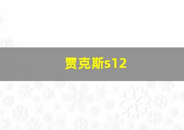 贾克斯s12