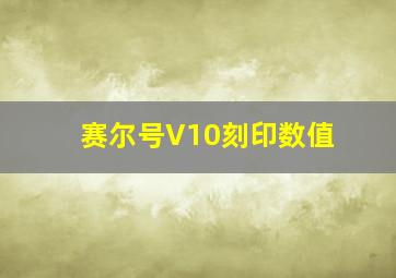 赛尔号V10刻印数值