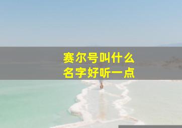 赛尔号叫什么名字好听一点