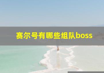 赛尔号有哪些组队boss