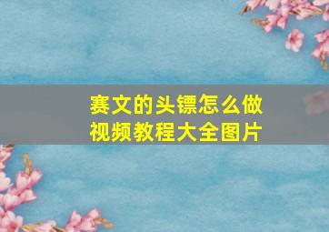 赛文的头镖怎么做视频教程大全图片