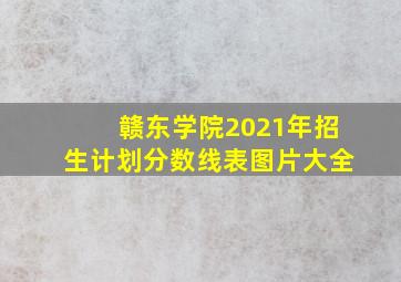 赣东学院2021年招生计划分数线表图片大全