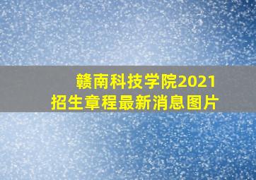 赣南科技学院2021招生章程最新消息图片